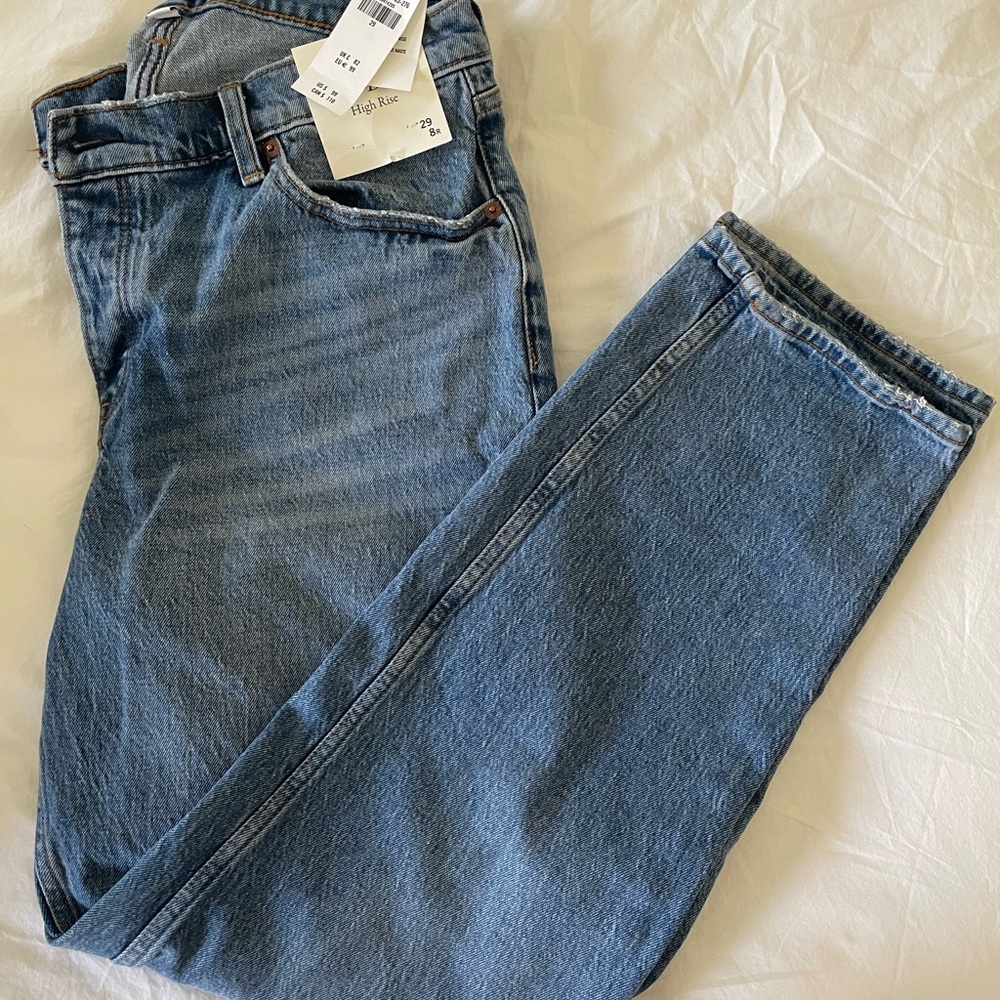 Abercrombie The Dad High-Rise Curve Love Jean
